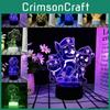 Night Light 3d Paw Patrol Toys Illusion Lamp 7 Colors Changing Desk Lights Led