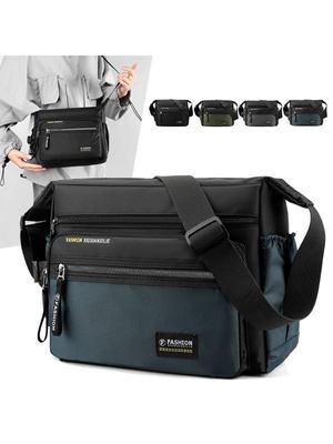 Pánská vodotěsná vícevrstvá crossbody taška přes rameno - Velká kapacita, Módní a všestranná na cesty