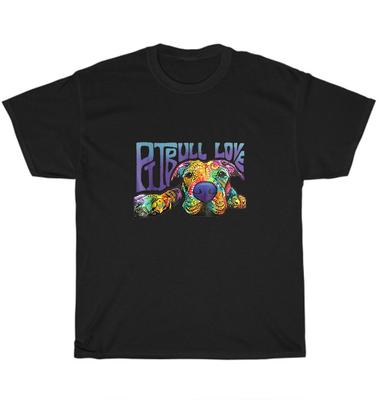PitBull Pit Bulls Tie Dye Colorful Dog Pet Puppy Lover T-Shirt Unisex Tee Gift