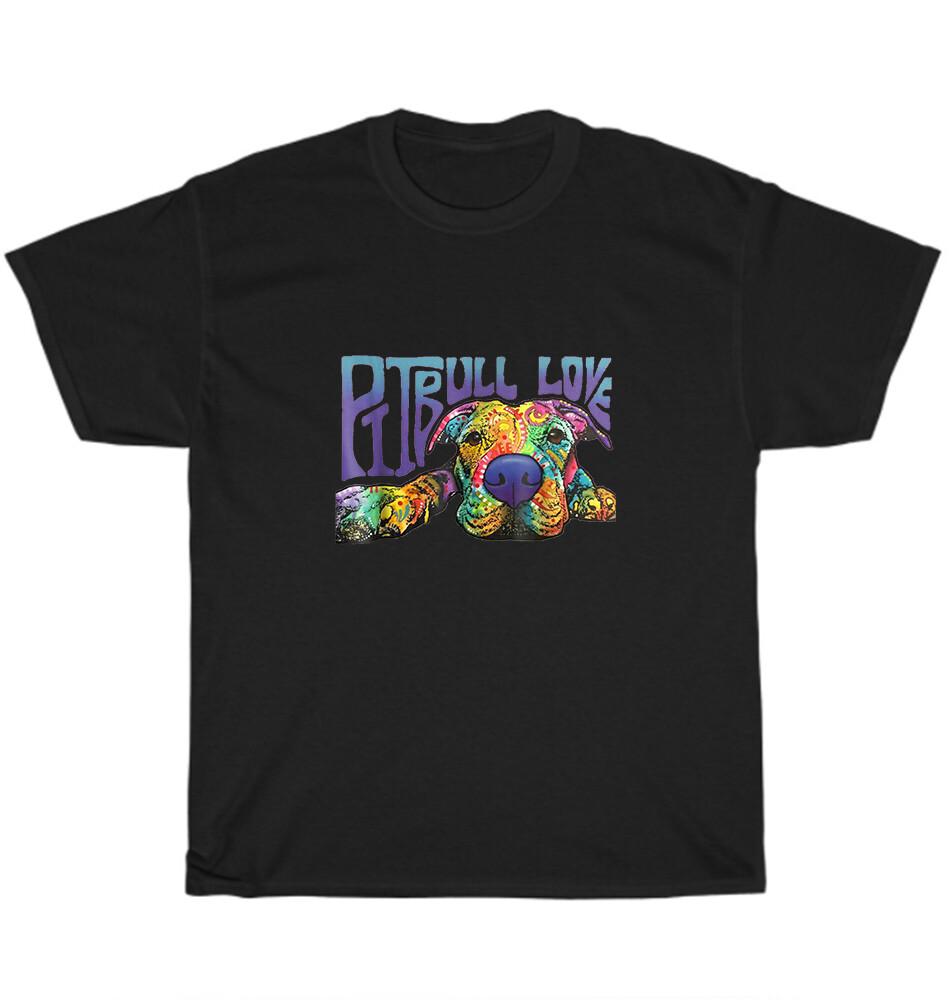 Питомник Питомцы Питбуль Питбули Тай-дай Цветная Собака Питомец Щенок Любитель Футболка Унисекс Футболка Подарок 4XL