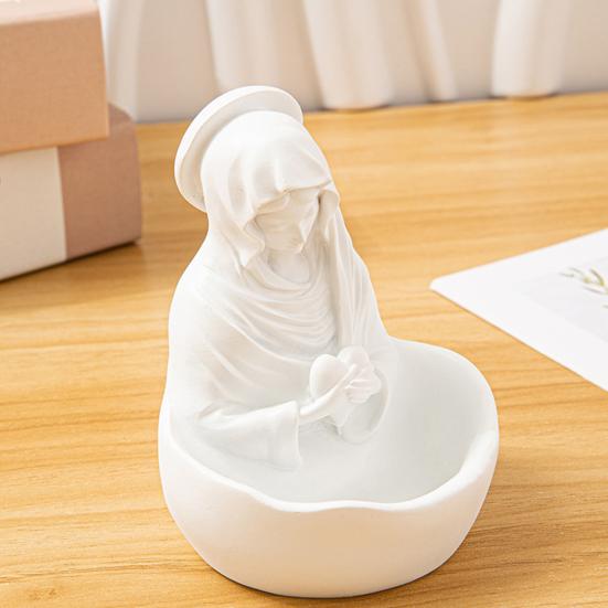 Resin Art Ornament, Decorative Table Decoration with Fine Carving, Intricate Design Ornament for Living Room Bedroom Office Home Garden Balcony