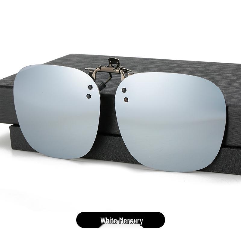 2025 Polarized Rimless Polygonal Clip-on Sunglasses for Day/Night Outdoor, Fishing, and Driving