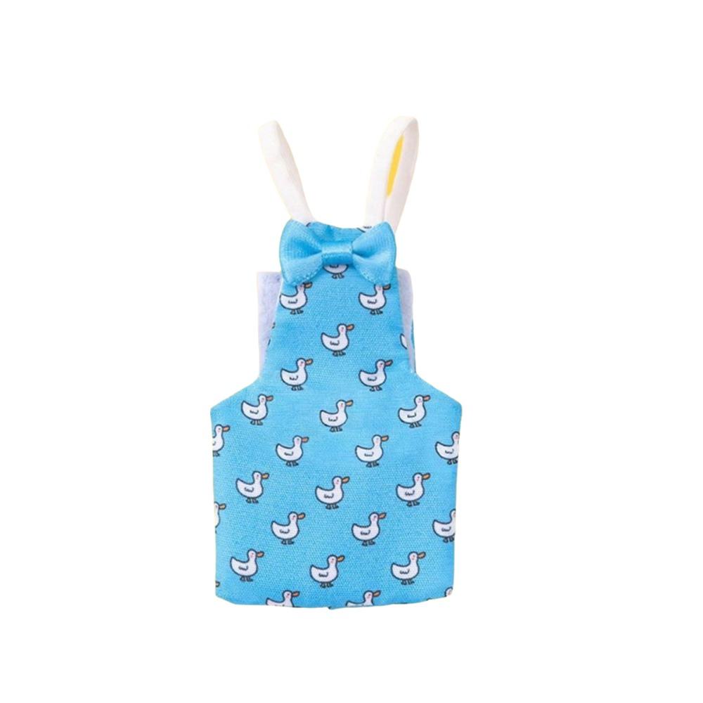 Durable Small Animals Print Parrot Diaper Washable with Bowtie Cockatiel Pigeons Dirt-proof Pet Birds Flight Suit