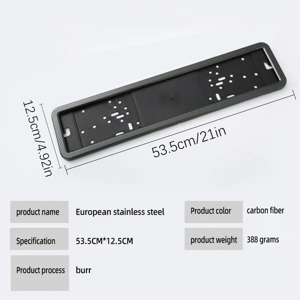 

Европейский кронштейн номерного знака, кронштейн номерного знака из нержавеющей стали, держатель номерного знака автомобиля для еврономеров, автомобильные аксессуары чёрный