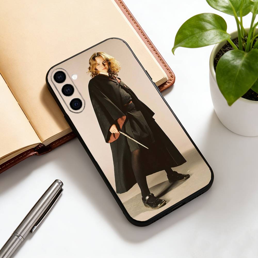 Emma Watson Phone Case Black Silicone Soft For Samsung Galaxy A73,A72,A71,A70,A53,A52,A51