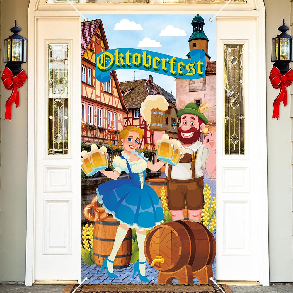 Oktoberfest Banner Background Venue Decoration For Festival And Birthday Events