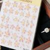 Stylish Shell Glow Flower Nail Stickers 5D Realistic Look High Quality Material Comfortable Wear All Day