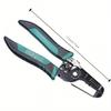 Portable Multifunctional Wire Stripper Crimping Pliers Electrician Manual Cable Stripper Cable Cutter Stripping Pliers Wire Pulling Plier LS