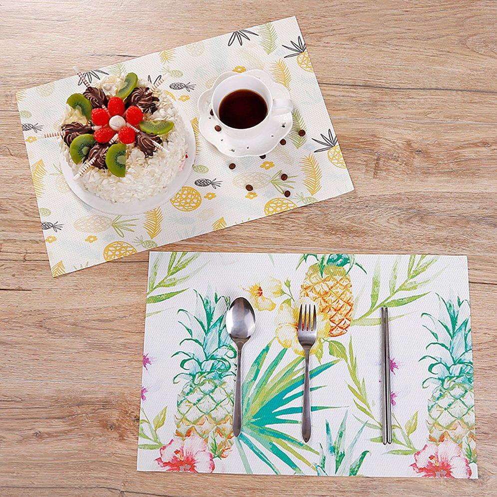 💰Koop Printed PVC Western Mats Table Pads Decoration Western Food Mats