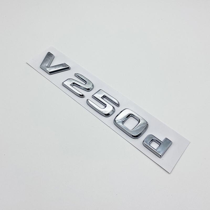 3D Letters V200d V220d V250d V300d V350d ABS Emblem for Mercedes Benz V Class Car Fender Badge Trunk Nameplate Logo Sticker