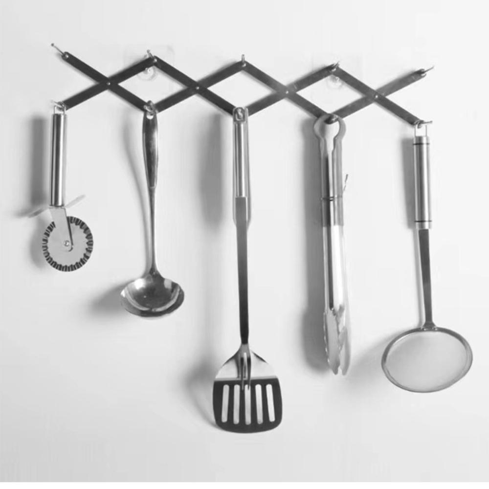 Foldable Pan Lid Organizer Retractable Tableware Storage  for Serving Trays Dish Plate