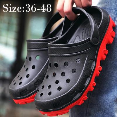 Sandali da donna alla moda, impermeabili, slip on, pantofole femminili rotonde, casual, comode, all'aperto, alla moda, estive, taglie forti, pantofole da uomo