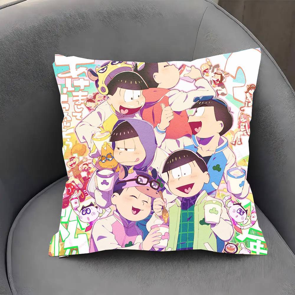 Anime O-Osomatsu S-San Vintage Pillow Case Sofa Cushion Cover Room Home Decoration