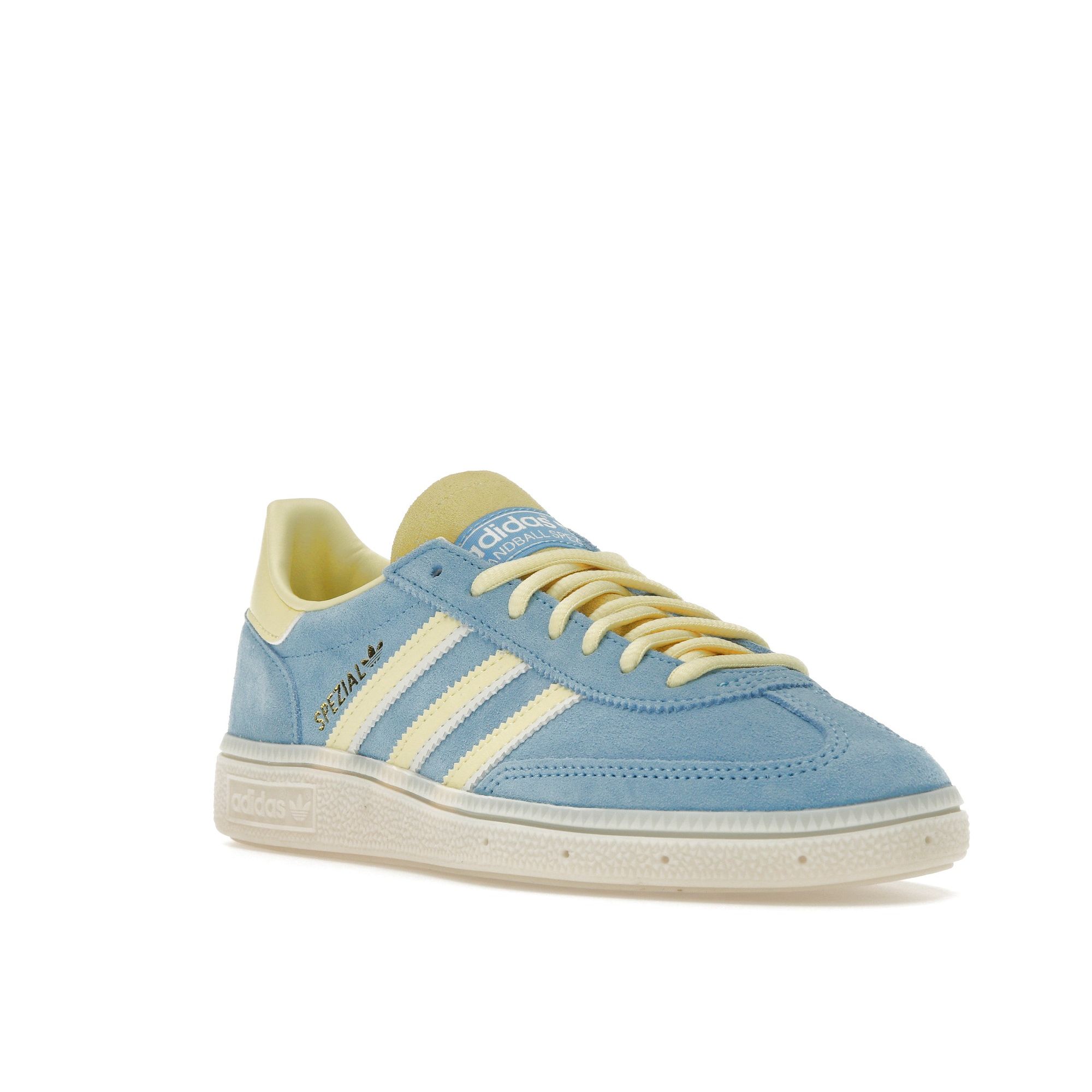 Кроссовки унисекс adidas Handball Spezial Semi Blue Burst Yellow почти желтые — фото 2