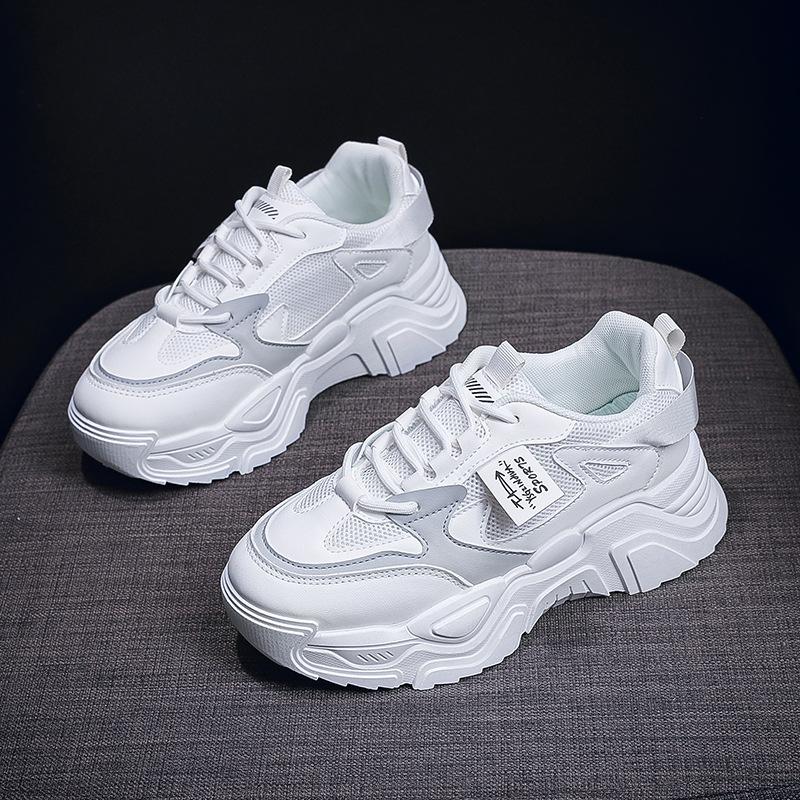 ins Korean version of the new dad shoes for women 2025 spring student versatile sports shoes street shooting casual heightening shoes K819