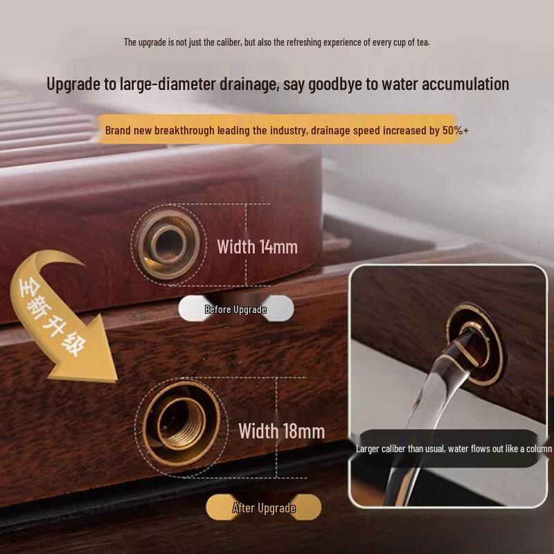 Jiakangming Automatic Wujin Stone Tea Tray Set with Electric Kettle