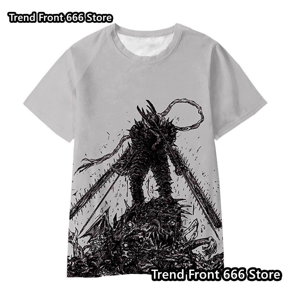Chainsaw Man Anime 3d Prited Tops Boys Tshirt Girls Tshirts Children's Short Sleeve T-shirt Child Casual Clothes 4-14 Years