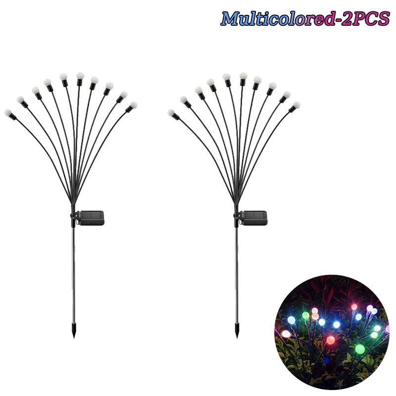 6/8/10 LED Solar Garden Lights Powered Firefly Lights Outdoor Garden Decoration Landscape Lights Firework Firefly Lawn Lamps