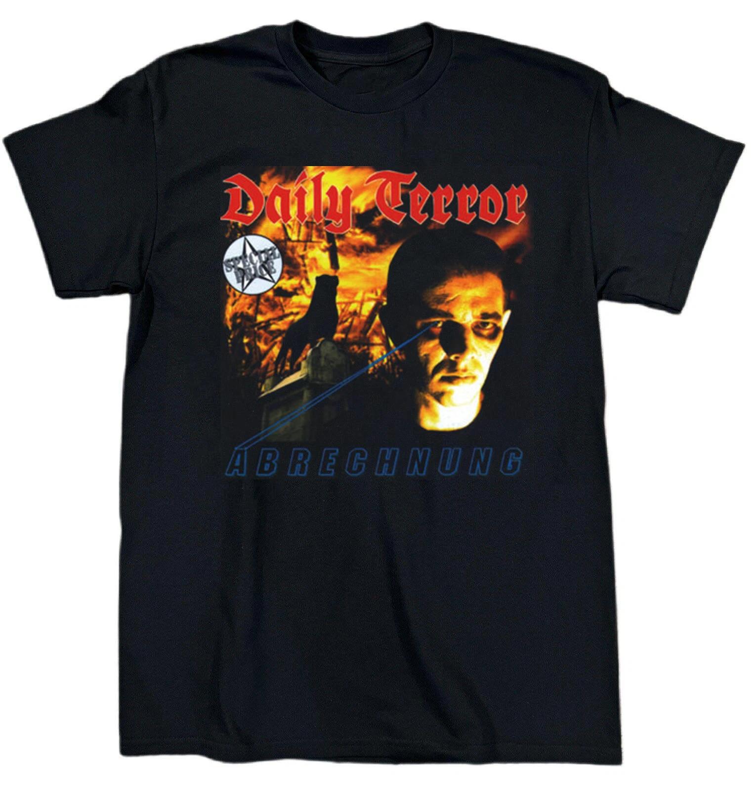 Collection DAILY TERROR Band Album Heavy All Size Cotton Black T Shirt TR725 XXXXL