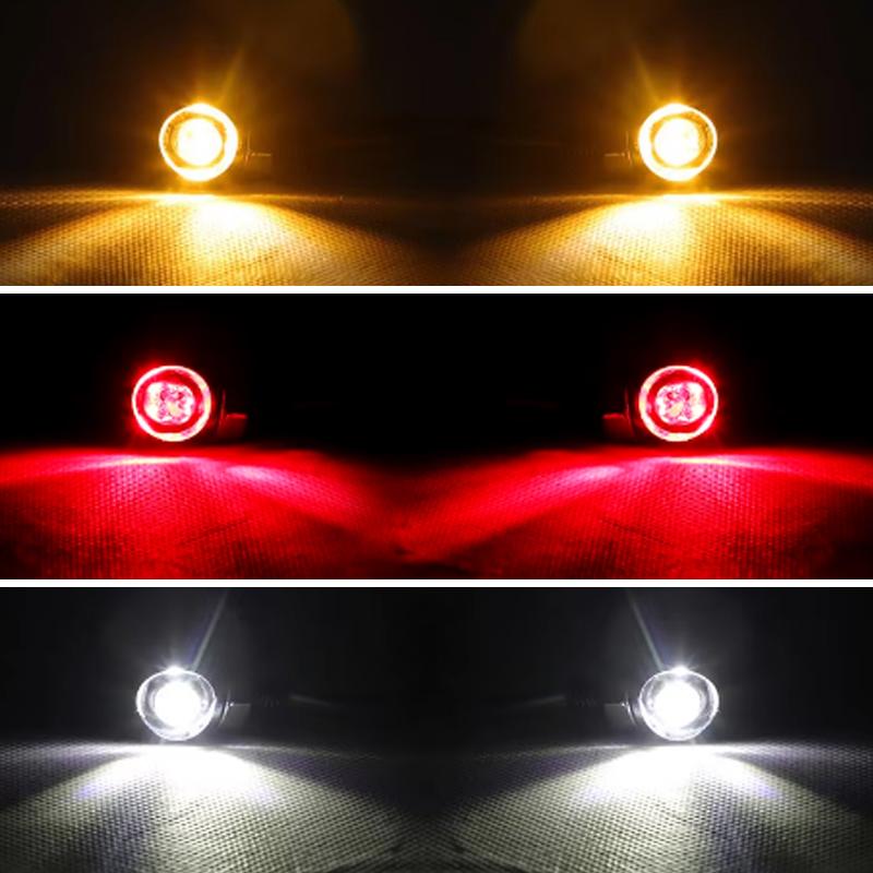 8mm Mini Motorcycle LED Turn Signal Light DRL Aluminium Indicator Front Rear Light Tail Brake Lamp For Cafe Racer Bobber Choppe