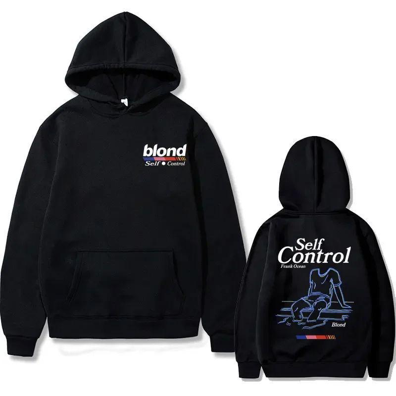 European Size Oversized Hoodie with Gold Rap Pattern