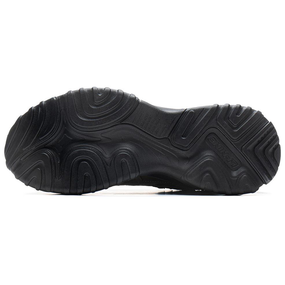 Li Ning Churui V2 Fashion Classic Comfortable Versatile Thick Sole Height Increasing Non-Slip Wear-Resistant Low-Top Casual Shoes AGCU375-4