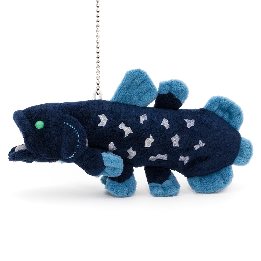 COLORATA Coelacanth Plush Mascot (Realistic Deep-Sea CreatureWith Chain) Keychain Doll Gift (Twice Tested)  Christmas Present
