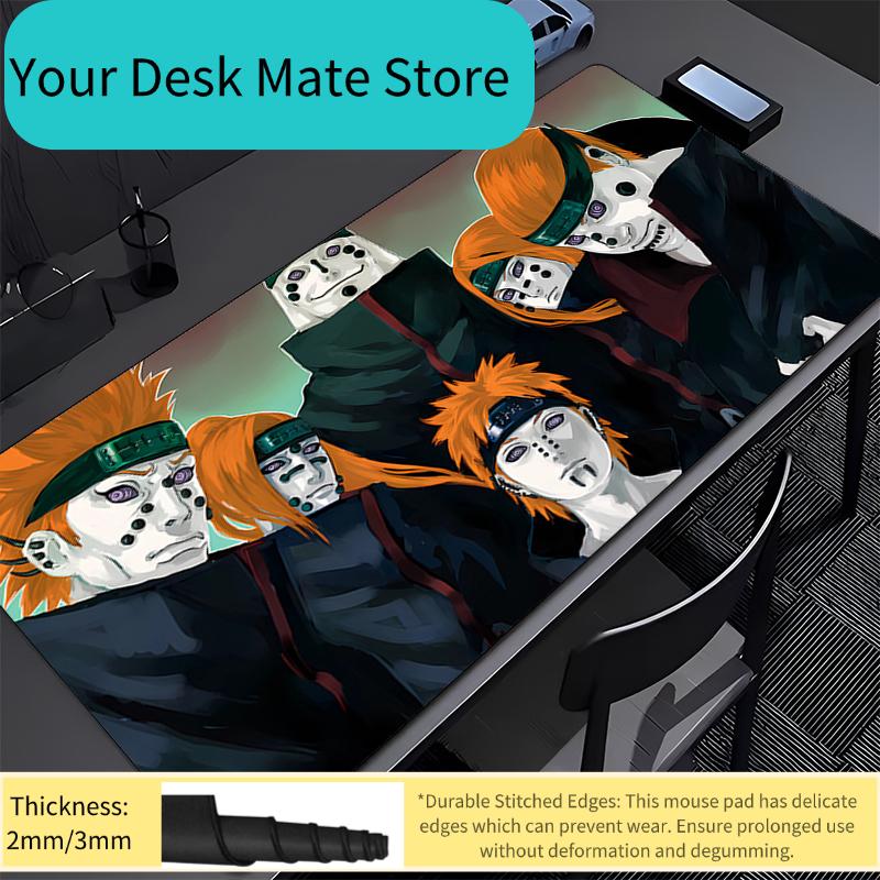 Office Mouse Pad Naruto Pain Gaming Accessories Gabinete Gamer PC Computer Desk Mat Non Slip Keyboard Pad Tablet Rubber Mousepad