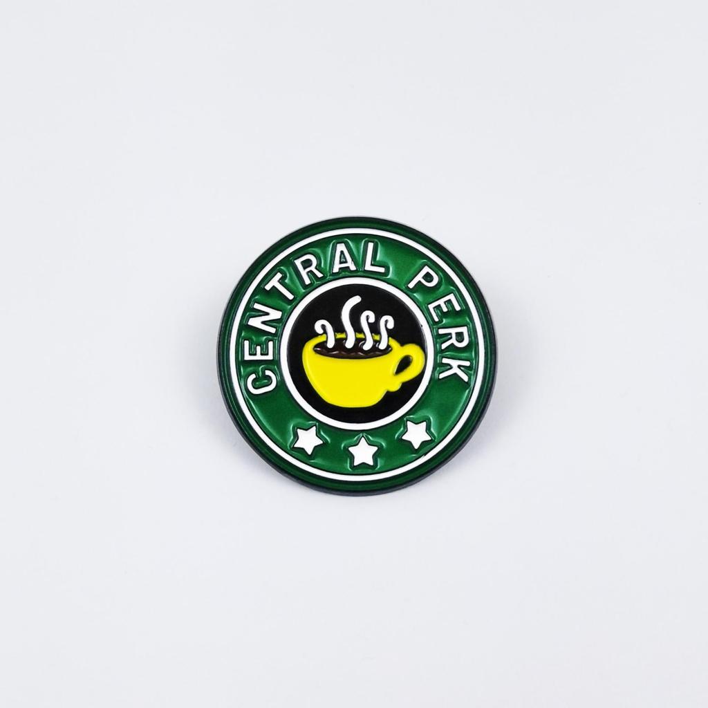 Personalized Cartoon Animal Brooch - Friends TV Show Badge with English Letter Alloy
