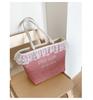 New niche cute playful high-end lace handheld canvas bag shopping bag tote bag