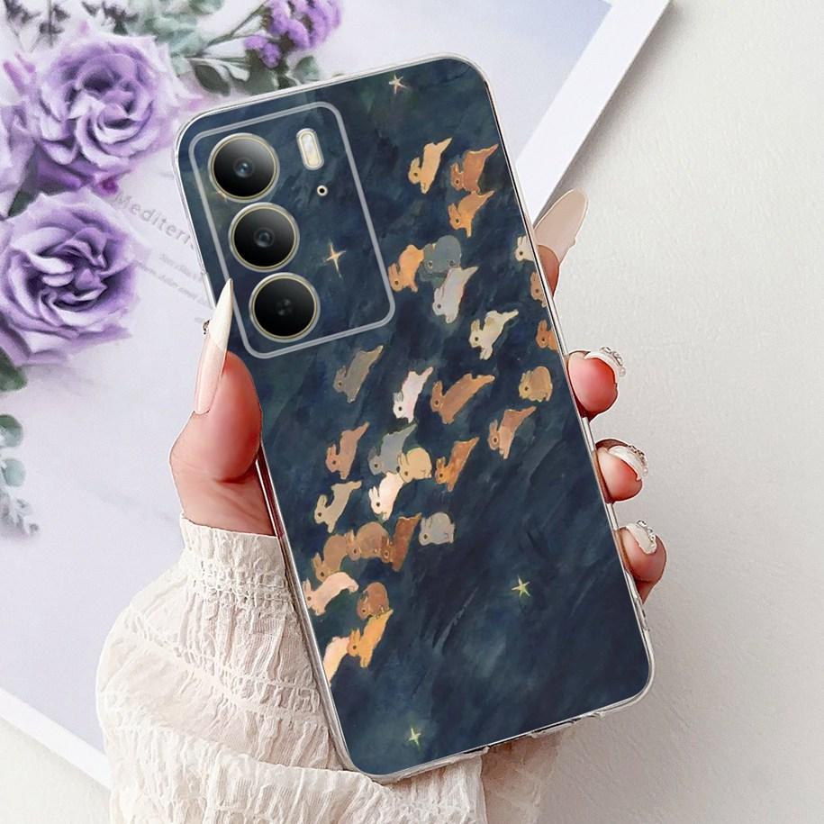 For OPPO Realme C75 4G Case 2025 New Fashion Butterfly Love Heart Flower Soft Transparent Silicone Cover For RealmeC75 C 75 Etui