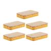 5Pcs Durable Cleaning Sponge Efficient Cotton Pulp Portable Oil-resistant Dishwashing Pad for Home
