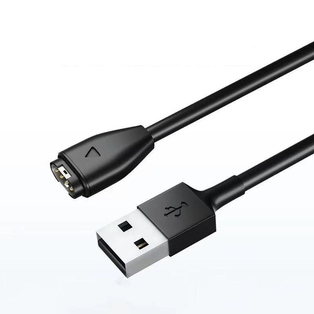 1m USB Charging Cable Charger Line Fit For Garmin Forerunner 45 45S 55 745 Black