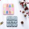 Cute Silicone Baking Mold Human Shape Gingerbread Snowman Christmas Tree Doll Christmas DIY Baking Mold Kitchen Supplies