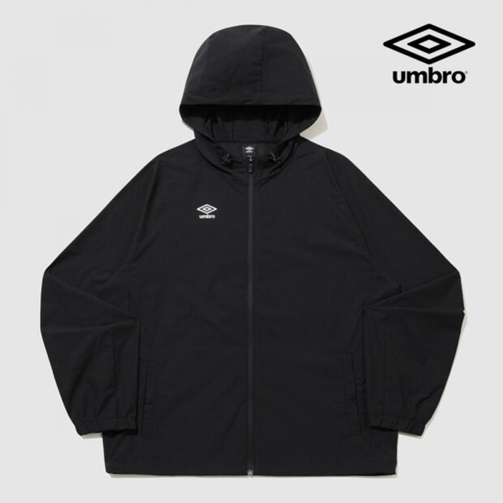 

Umbro Lightweight Stretch Hooded Windbreaker Ur124sjk31 blacks/085