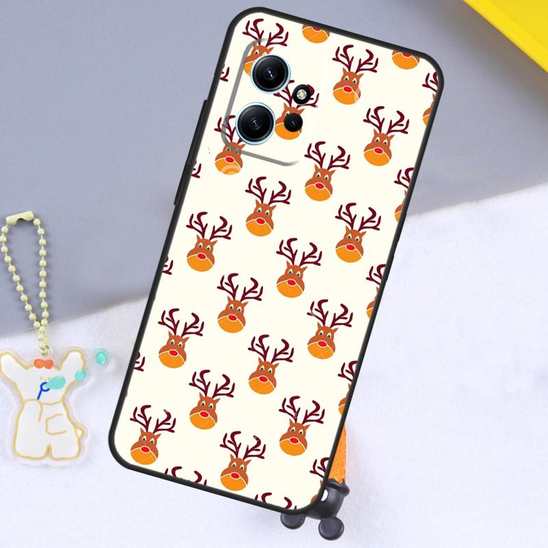 Christmas Santas seamless Deer Case For Xiaomi Redmi Note 14 13 9 10 11 12 15 Pro Plus Cover For Redmi 15 C 13C 12C 10C 14C