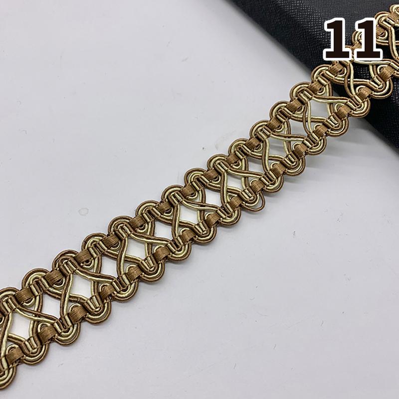 11,5–12 Meter Quastenbesatz, Spitzenband, 3 cm Breite, Spitzenbesatz, Fransen zum Nähen von Vorhängen, Heimpolstern, DIY-Zubehör