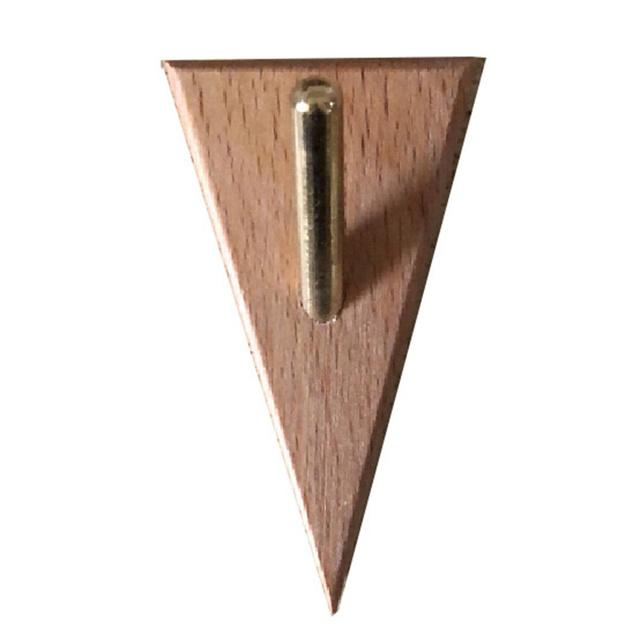 

Треугольные крючки из латуни и массива дерева, многоцелевой держатель для ключей, украшение на стену, вешалка для одежды, дверь, домашний органайзер для хранения одежды