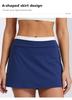 Breathable Anti-Exposure Tennis & Yoga Skirt with Pockets - Quick-Dry, Outdoor Fitness Wear