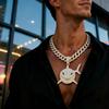 Personalized European and American Cartoon Animal 6ix9ine, Same Large Shark Pendant with Diamond Studded Hip-hop Necklace