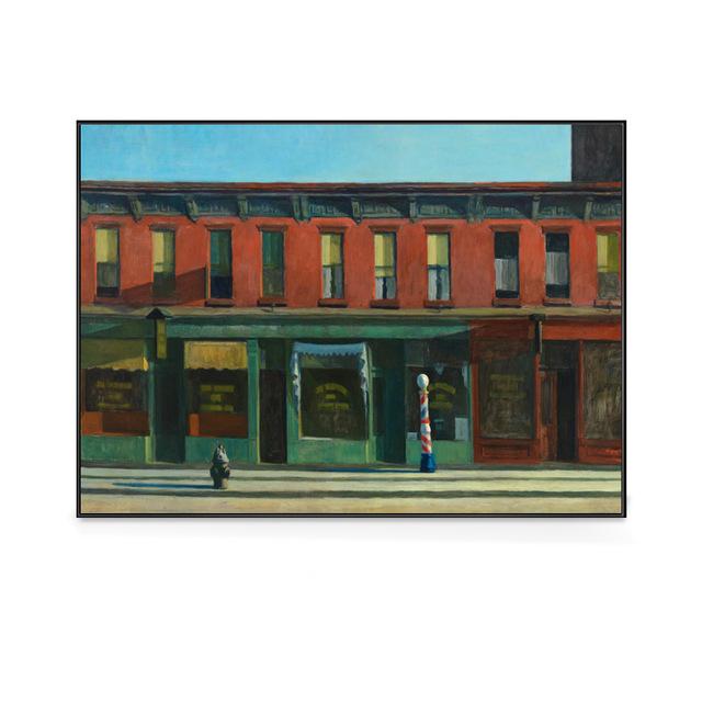 Edward Hopper Ünlü Soyut Tuval Tablo Posterler Baskılar Modern Duvar Sanatı Resim Oturma Odası İçin İç Mekan Ev Dekorasyonu Cuadros
