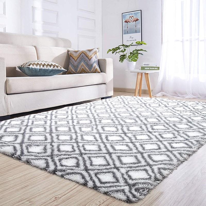

Soft Indoor Rug Shaggy Patterned Fluffy Carpet Home Decor Rug Color No.9/120x160cm