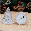 Flammenloses LED Elektronisches Kerzenlicht Weihnachtsbaumform LED Kerze Eve Kristalllicht Atmosphärenlicht Hochzeitsfeier Dekoration