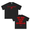 FUERZA REGIDA Band T-shirt Hip Hop Singer's Same Style Tshirt Gothic Tee-shirt Sleeve Clothes Soft 100%Cotton Tops
