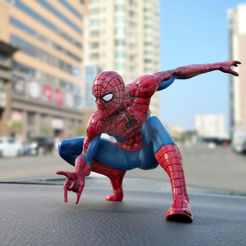 Classic Spider-Man Cake & Car Decoration - Spider Boy Birthday Gift & Car Interior Ornament