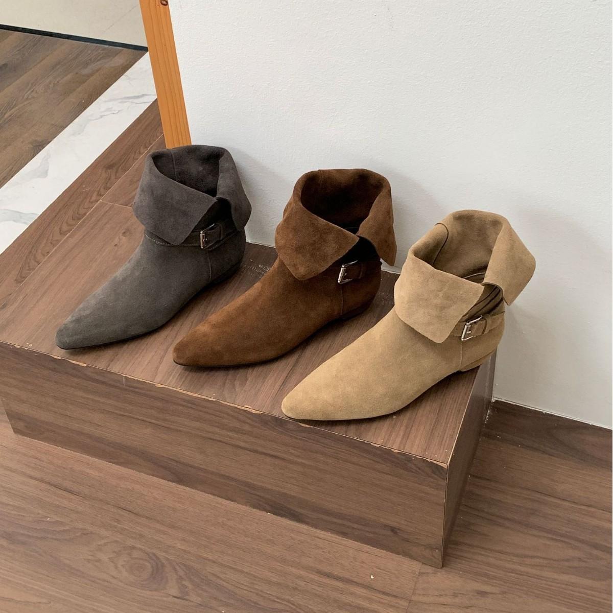 

2025 winter new round head thick heel fringed low tube Martin fashion versatile Chelsea locomotive women s short boots 39 верблюд