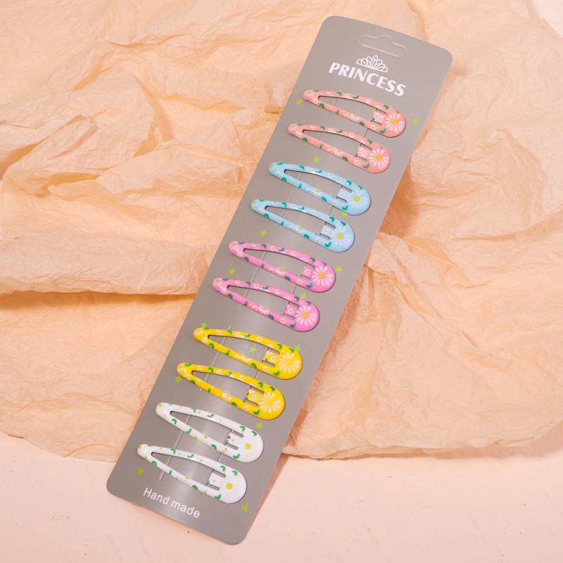 10Pcs/Set Cute Candy Colors Dripping Hairpins BB Clip Girls Children Hair Pin Barrette Accessories Women Kids Hairgrip Headdress