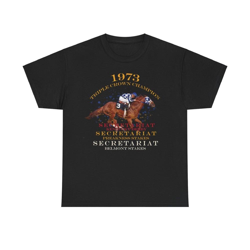 

Triple Crown Champion Secretariat 1973 Nostalgic Retro T-shirt Unisex T-Shirt XL
