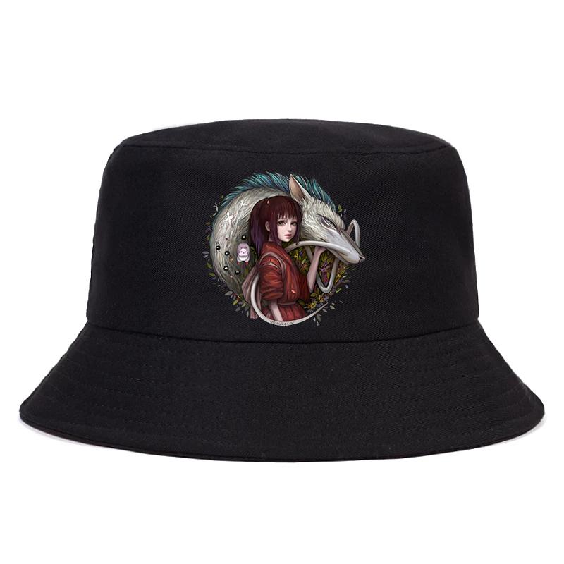 Totoro Pălărie de vară Femei Unisex Panama bob Pălărie de găleată The Design Vizor plat Miyazaki Hayao Studio Ghibli Pălărie de pescar Anime