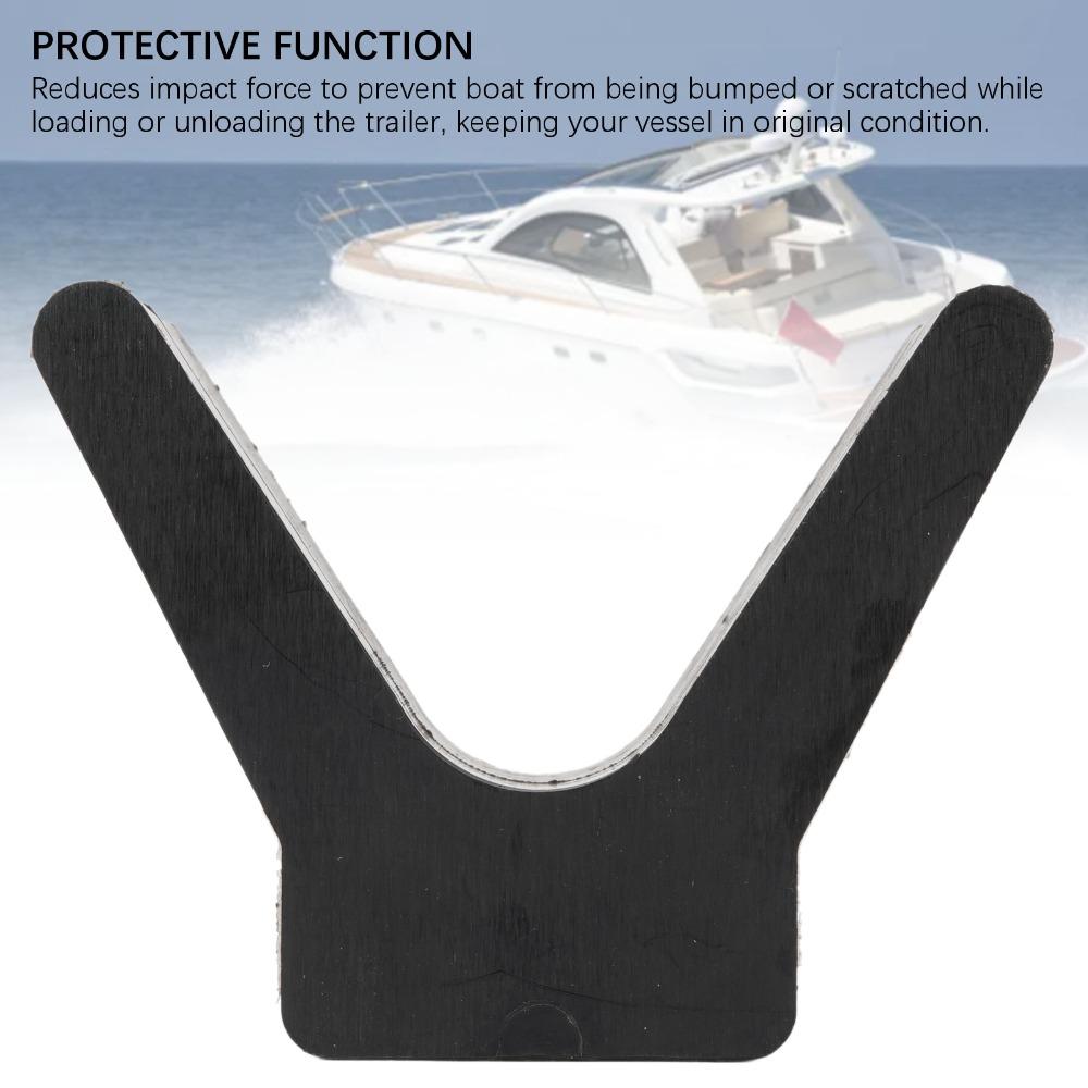 2PCS Rubber Trailer Boat Bow Stop 2 in V Shape Bow Stop Durable Bow Stop Block  Marine Application